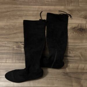 a new day Black Knee Boots